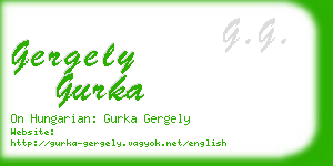 gergely gurka business card